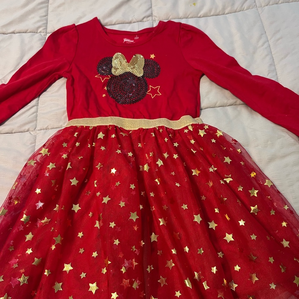 Disney Red and Gold Minnie Mouse Costume Dress